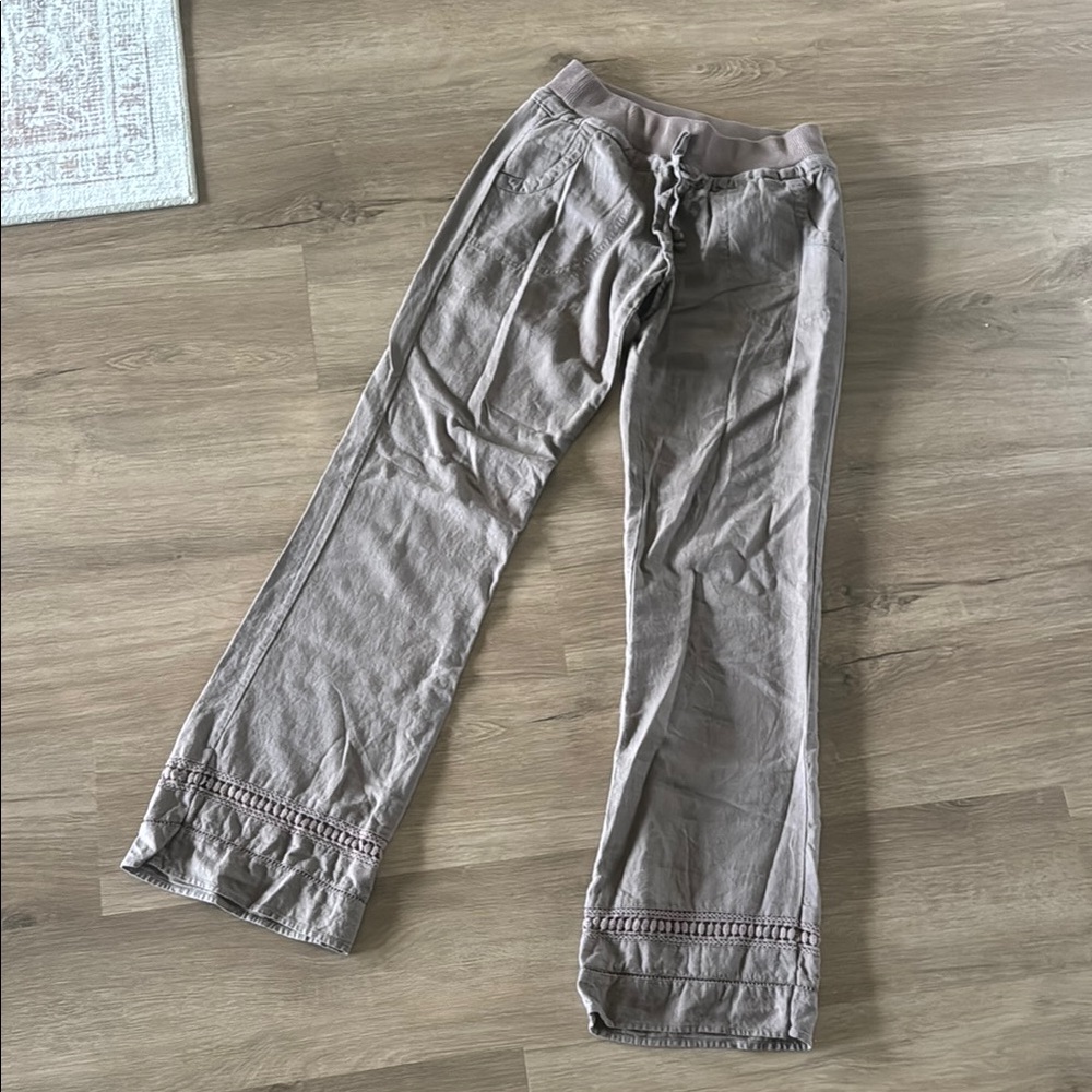 Casual Taupe linen pants